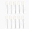 10pcs Single Head Eye Shadow Brush Transparent Rod Eyeliner Brush Applicator Beauty Makeup Tools