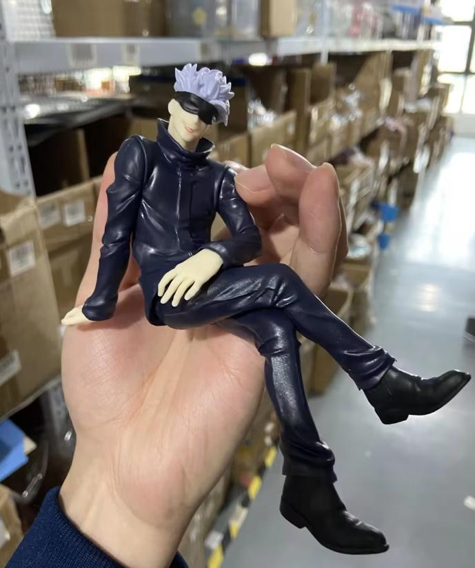 11cm Latest Gojo Satoru Anime Jujutsu Kaisen Action Figure Itadori Yuji Seated Noodle Stopper Model Playthings Japanese Dolls Hobbies