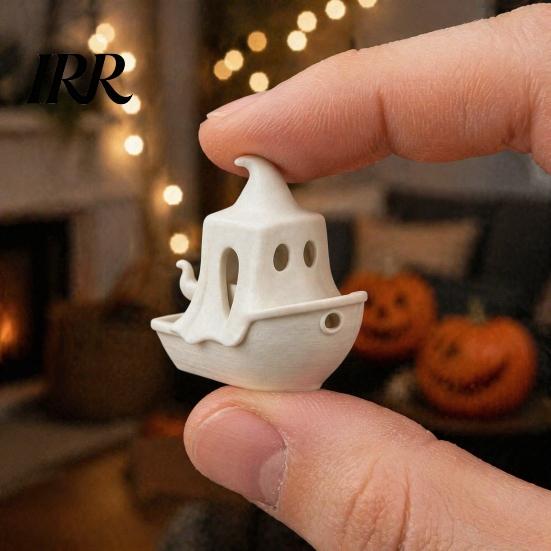 Halloween Themed Figurine 3D Printed Boat Figurine, Spooky Ghost Pumpkin Durable Ornament Ship Statue for Party Tabletop Home Decor Decorative
