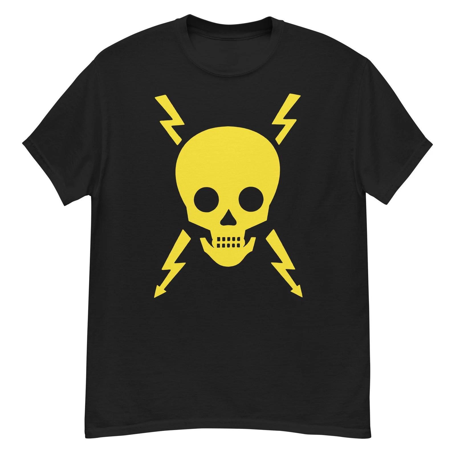 Vintage electrical danger skull t-shirt 4XL