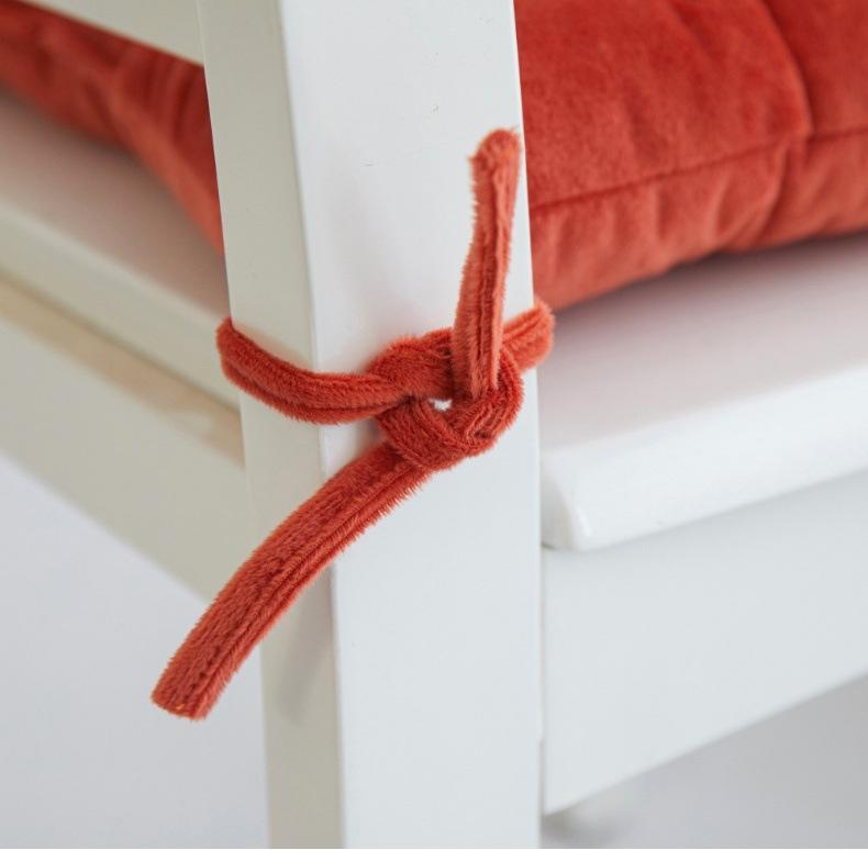 Square Chair Cushion Solid Color Fluff Thick Elastic Cushions Seat Cushion Modern Home Decor Outdoor Car Washable Pillow 40x40cm