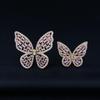 Elegant Zirconia-Inlaid Crystal Butterfly Brooch for Women - High-End Lapel Pin & Fashion Accessory