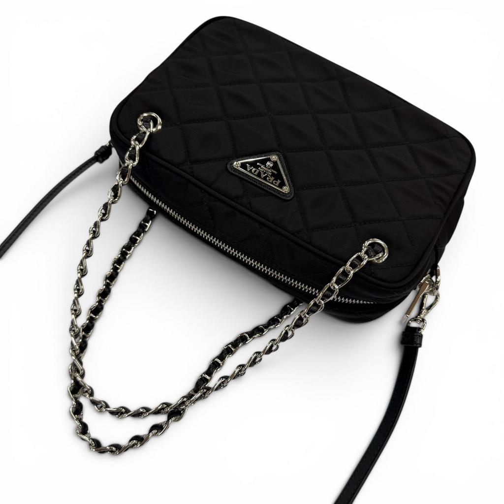 Excellent PRADA Shoulder Bag test input Triangle logo 2-way handbag 1BH910 Used