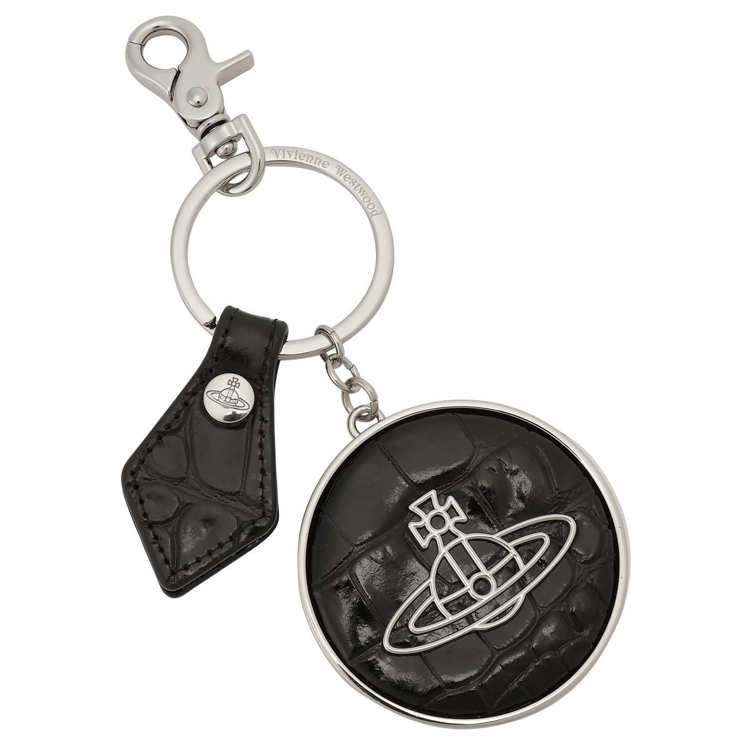 

Vivienne Westwood Кольцо/Шарм для сумки Orb с тиснением под крокодила CROCODILE THIN LINE 82030103 Один размер, ORB, L0039, Черный, [Б/У] чёрный