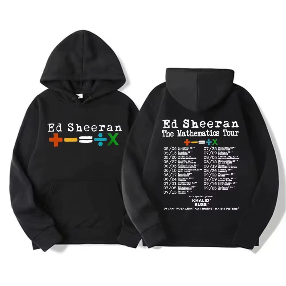2026 Hot Sale Ed Sheeran Mathematics Tour 2026 Double Sided Graphics Hoodie Men Women Fashion Aesthetic Comfort Hoodie 4XL