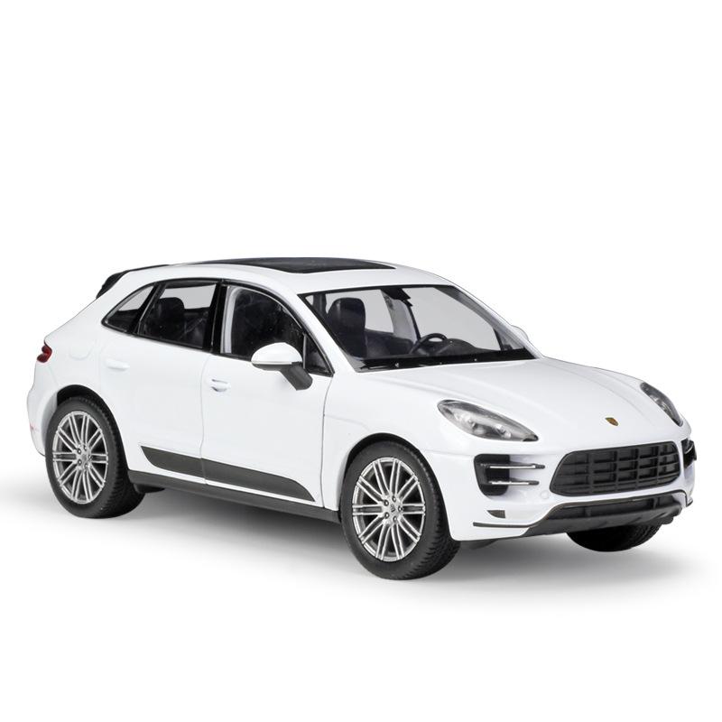 WELLY 1/24 Porsche Macan Turbo SUV Alloy Car Model Diecast Metal Toy Vehicles Car Model High Simulation Collection Children Gift