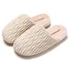 Fashion Cotton Slippers 2025 New Autumn and Winter Home PU Leather Waterproof Plush Warm Cotton Mop