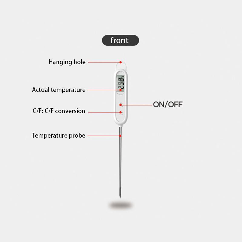 New Meat Thermometer Kitchen Digital Meat Cake Fry Grill Dinning Household Probe Electronic BBQ Cooking Tools Temperature Meter