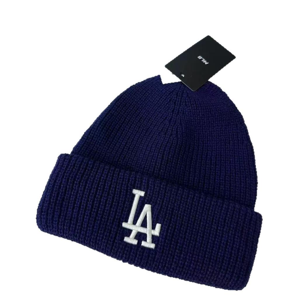 Unisex Koreanische Wollmütze - Warme, Lässige, Vielseitige Strickmütze mit NY-Logo für Herbst/Winter