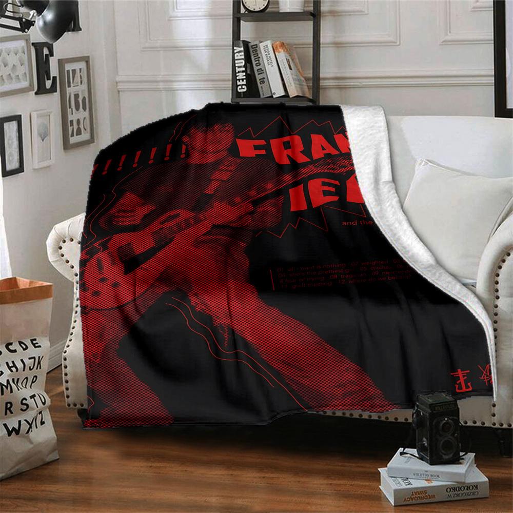1pc dragon guitarThemed Blanket Soft Flannel All Season Cozy Throw with Bold Graphic Print, Travel, or Holiday Gift for Family & Friends