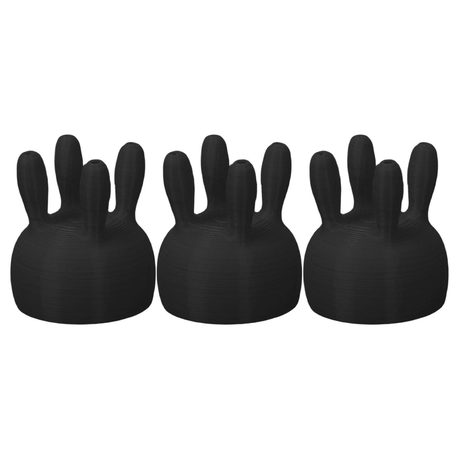 

Упаковка из 3 крышек из картона для молока коровьего вымени, забавная крышка для бутылки с защитой от протечек, удобная для выдачи молока чёрный