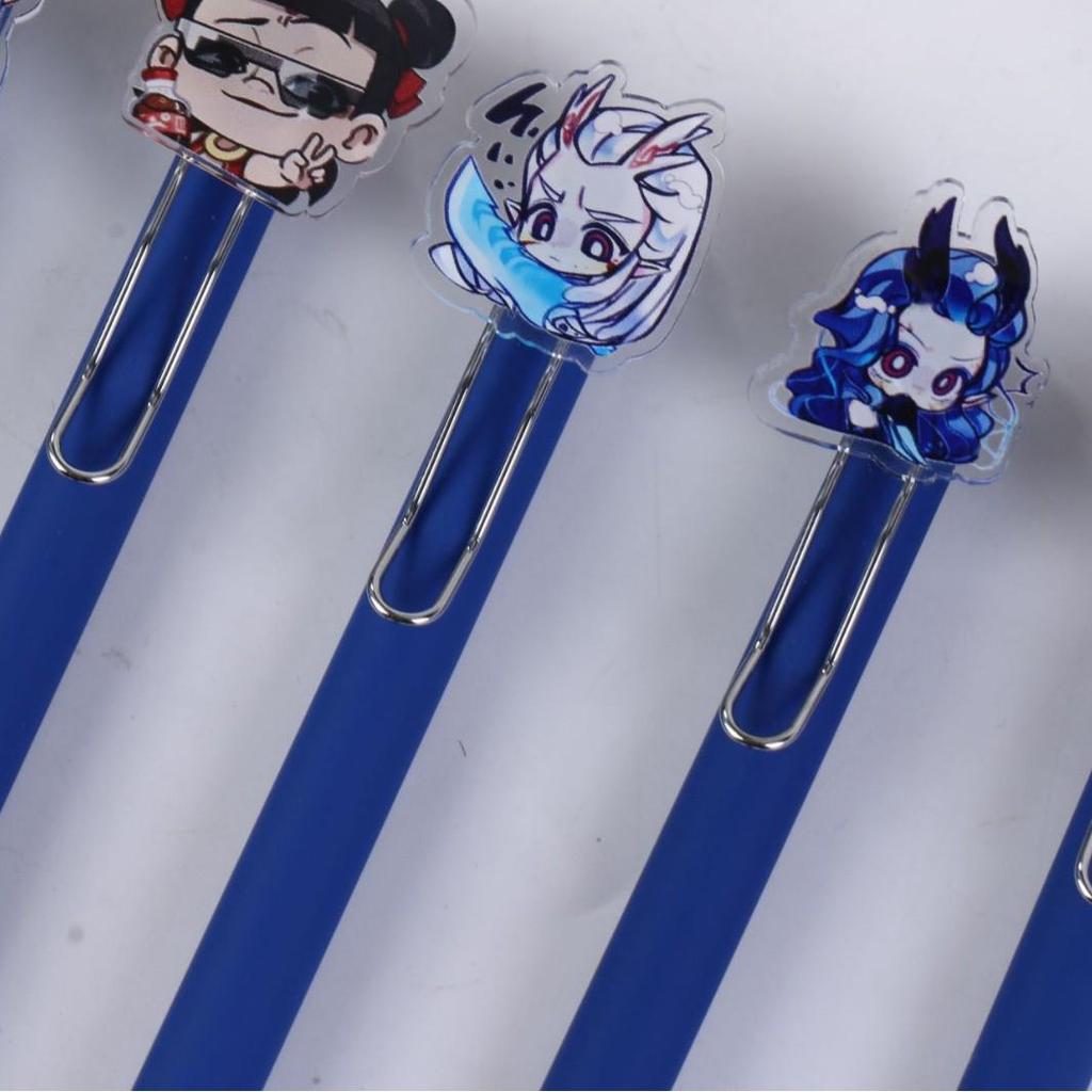 Nezha 2: Demon Child's Uproar Quick-Dry Gel Pen, 0.5mm Black Ink, National Tide Animation Style.