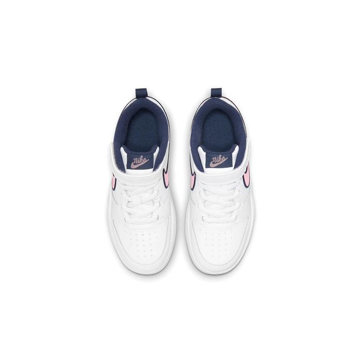 Nike Court Borough 2 Low 2 SE Slip Resistant Cushioning Abrasion Resistant Low top Skateboard Shoes White Blue Pink DB3093-100