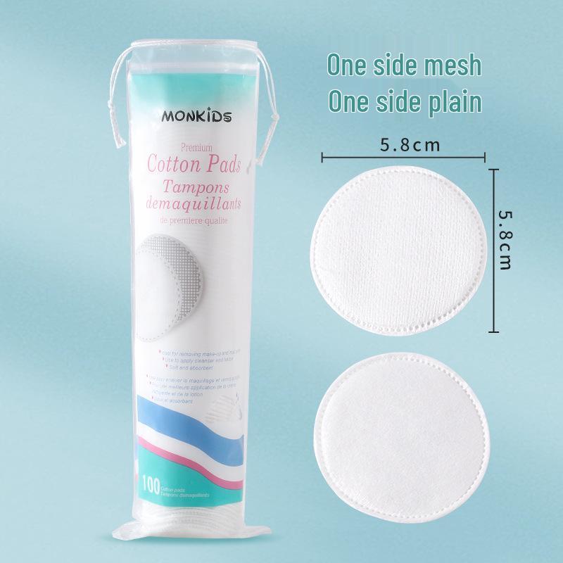 100-Piece Dual-Sided Round Cotton Makeup Remover Pads