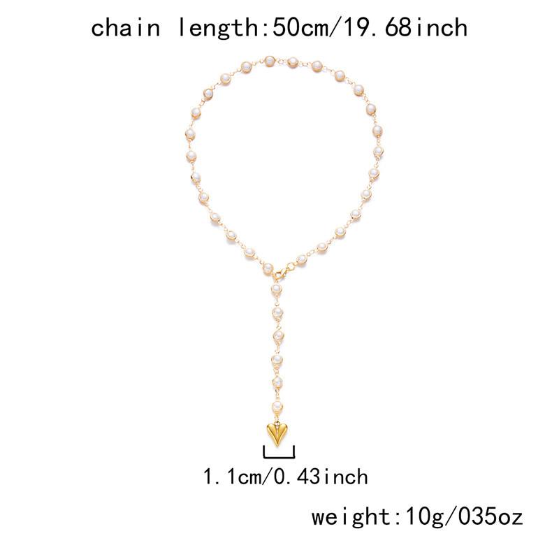 Neue Trendige Herz Bunte Kristall Kette Halskette für Damen Einfache Y-förmige Schlüsselbein Kette Halskette Bohemia Party Schmuck Geschenke