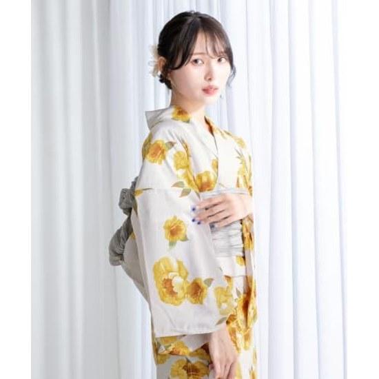 SOUBIEN Yukata 2-Piece Set (Yukata Obi) Womens