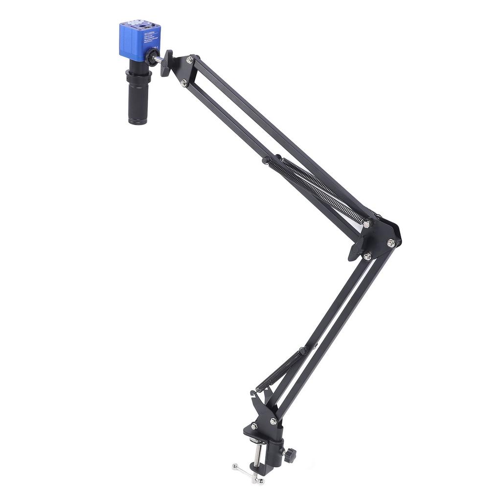 Digital Microscope Camera 1080P 24MP HD Industry Microscope Camera with 150X C Mount Lens and LED Ring Light EU Plug