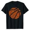 Men's Basketball Terms, Motivational Words, English Printed 100% Pure Cotton Short-sleeved T-shirt, Clothing Top