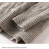 Women's Ultra Thick Retro Cable Knit Cashmere Cardigan Sweater - Autumn/Winter Collection.