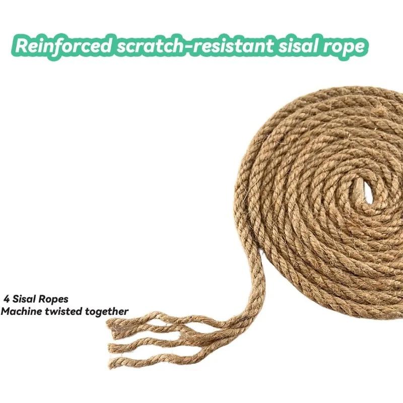 Rascador para Gatos Cuerda de Sisal DIY Rascador de Sisal para Gatos Cuerda Rascador para Gatos Árbol Rascador Protector de Muebles Rascador
