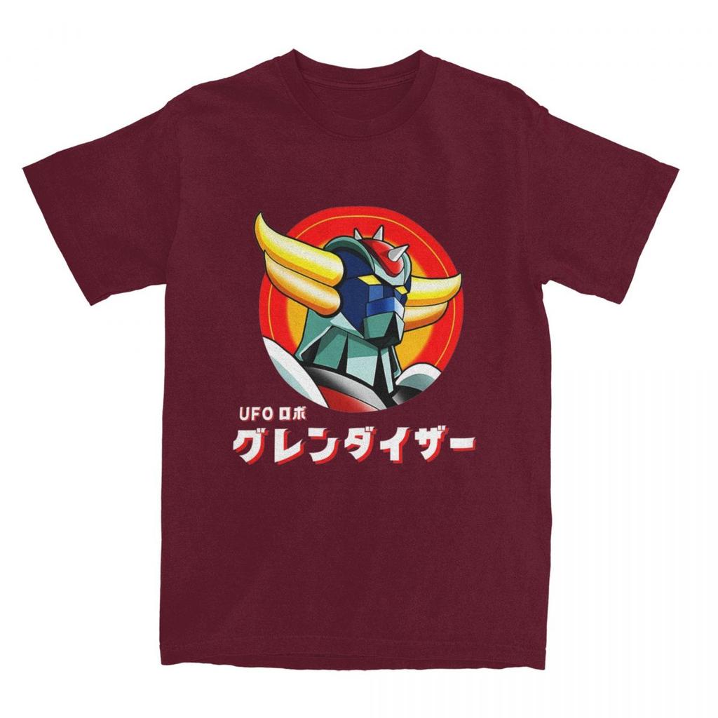 Japanese Goldrake Anime T Shirt Men Vintage Manga Funny Cotton T-Shirts Summer O-Neck Harajuku Tees Wholesale Oversized Clothes