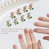 10Pcs Metal Tulips Nail Art Charms, 3D French Floral Flower Jewelry for Manicure Designs Decoration