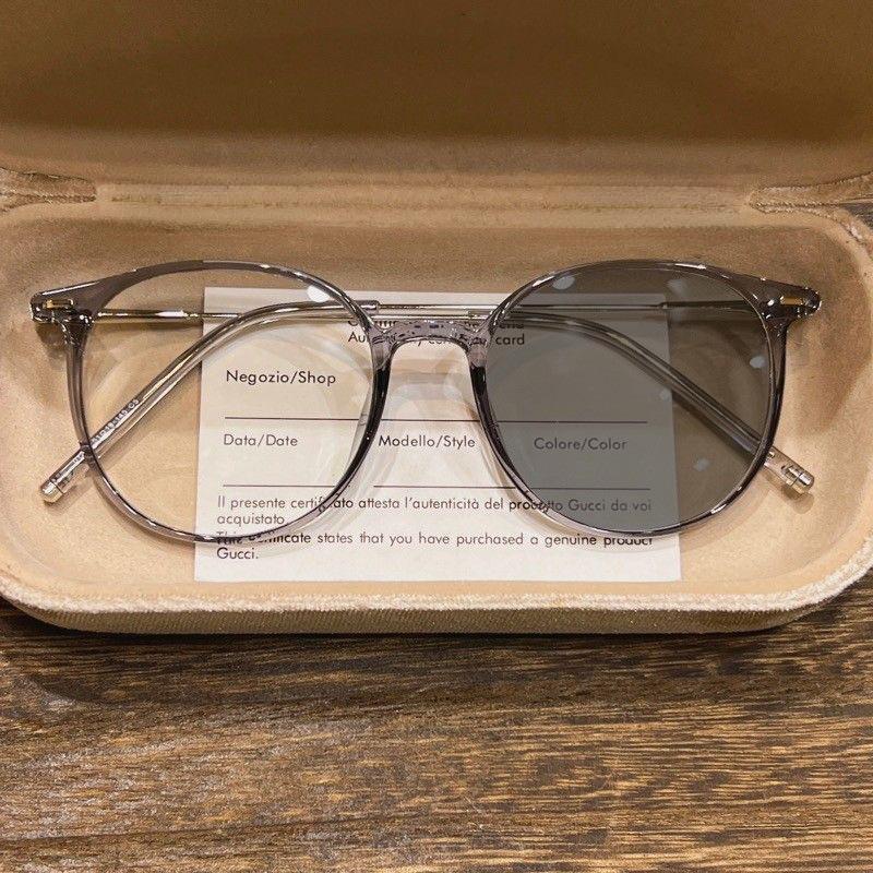 

Photochromic Glasses Anti Blue Light Glasses Leisure Eye Protection Decorative Glasses Women Sun Glasses серый