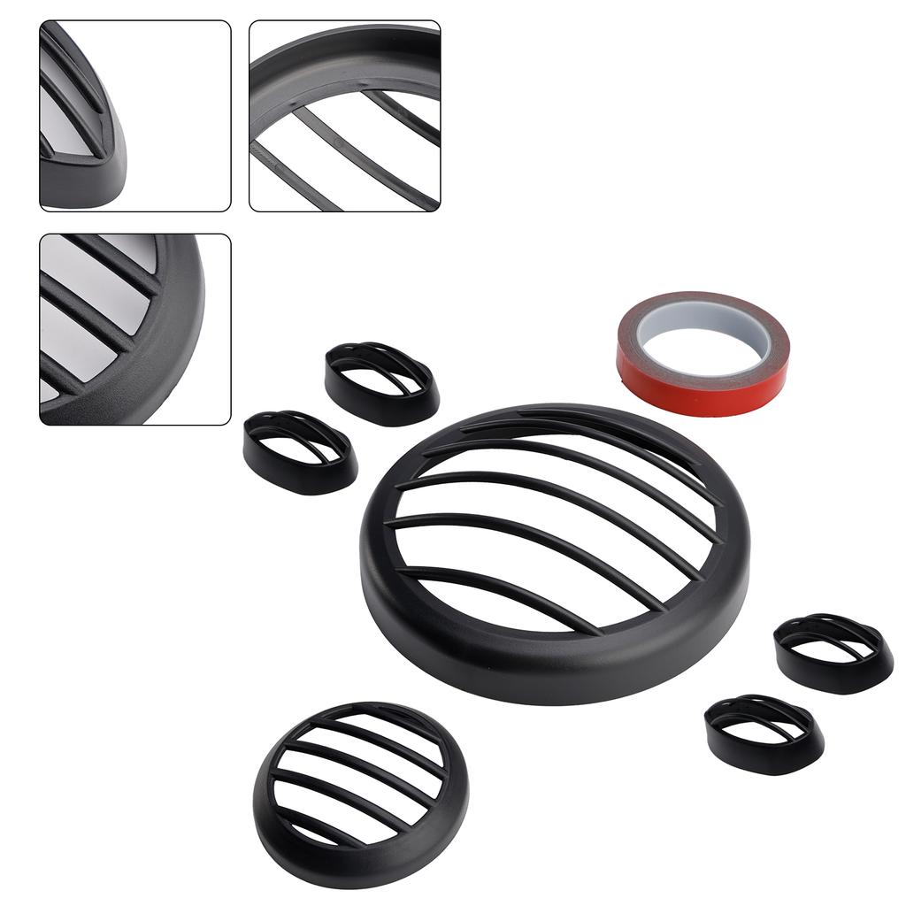 Front Headlight Guard Cover Grille Black Set Fit For Yamaha Pg-1 2023-2024