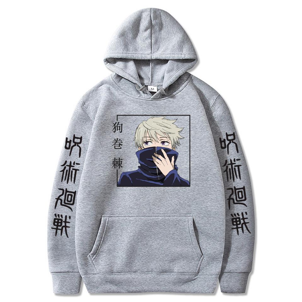 Oversized Manga Jujutsu Kaisen Tokyo Graphic Printed Hoodies Vintage Hooded Long Sleeves Hoodie Men Women Clothes