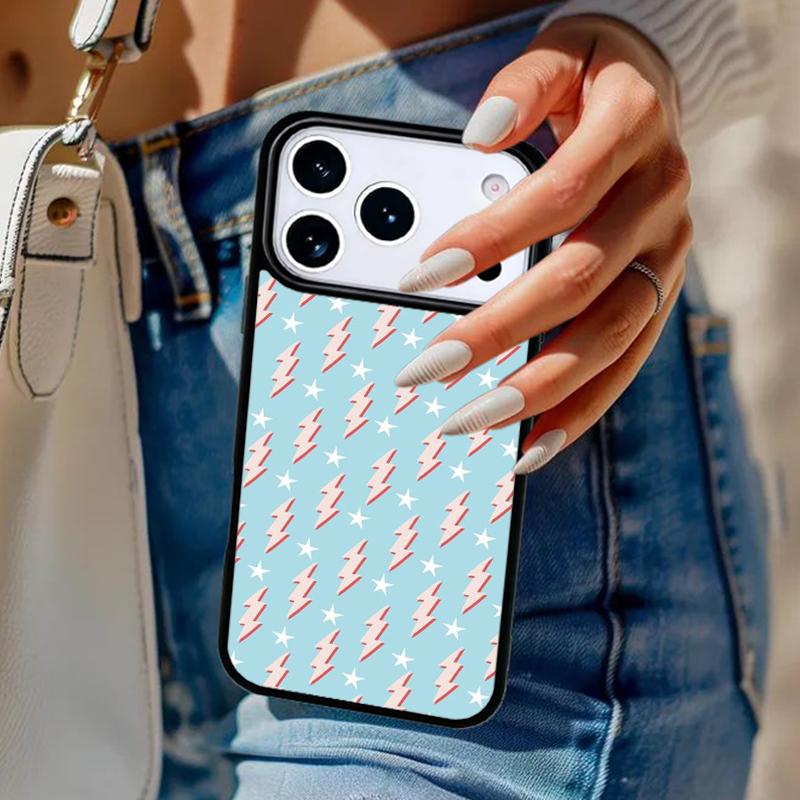 

Чехол для телефона Молния и горошек Звезда Милый Чехол Для iPhone 17 Air 14 15 13 12 Max Чехол Для Apple 16e 11 Pro Max Plus Coque iPhone 16e