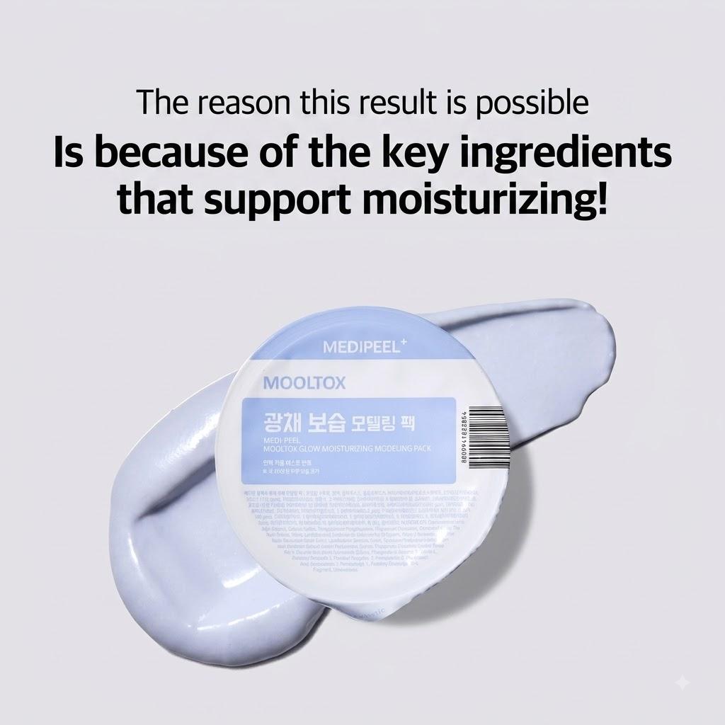 MEDI-PEEL Hyal Tox Water Glow Modeling Pack 28g | Hydrating Peel-Off Rubber Mask, K-Beauty