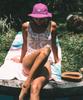 Bichiboikeomyu Surfing Surf Hat Purple Lavender