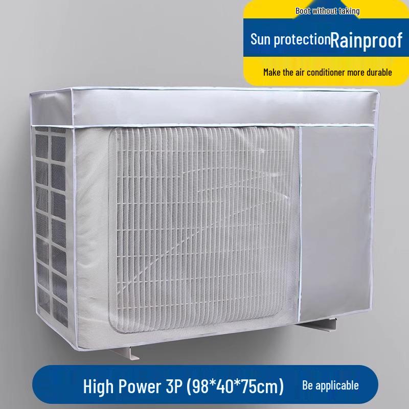 Outdoor AC Unit Protective Cover - Rain & Sun Resistant, Dustproof for Haier, Midea, Gree Central Units
