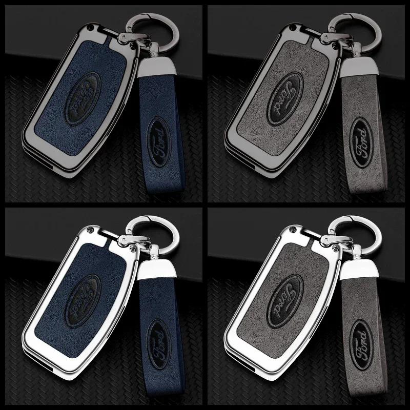 Naklejka na samochód Etui na kluczyk samochodowy Ford Pokrowiec Flip Składany Do Ford Focus 2 3 Ecosport C-Max S-Max Ka Mondeo Kuga Galaxy Fiesta Brelok do kluczy samochodowych