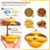 Washable Cat Treat Toy with Adjustable Dispensing Mouth Interactvie Slow Feeder Pet Ball Toy