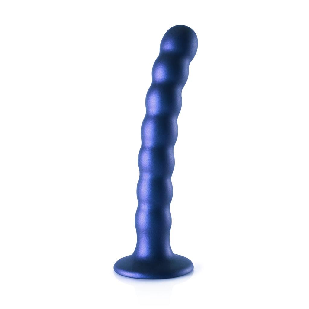 Ouch! - Silicone G-Spot Dildo with Beads - 16.5 cm