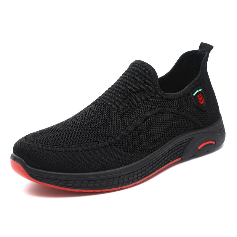 Men's Shoes 2025 Spring and Summer New Casual Shoes Men's Simple Shoes Comfortable Shoes Breathable Mesh One Pedal