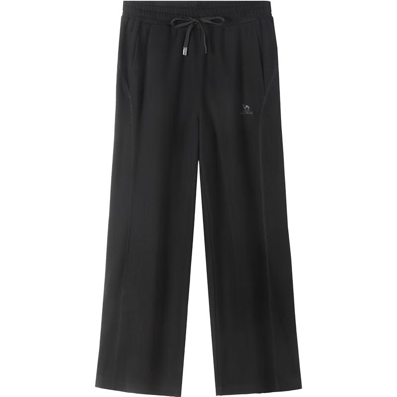 

CAMEL Women s High-Waist Wide-Leg Cotton Knit Trousers M