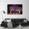 Canvas Print, Pair of Trees Kissing Abstract