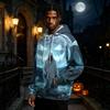 Men's Halloween Print Pullover Hoodie Long Sleeve Sweatshirt