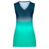 Women's Summer Casual V-Neck Gradient Printed Sleeveless Loose T-Shirt Tank Tops