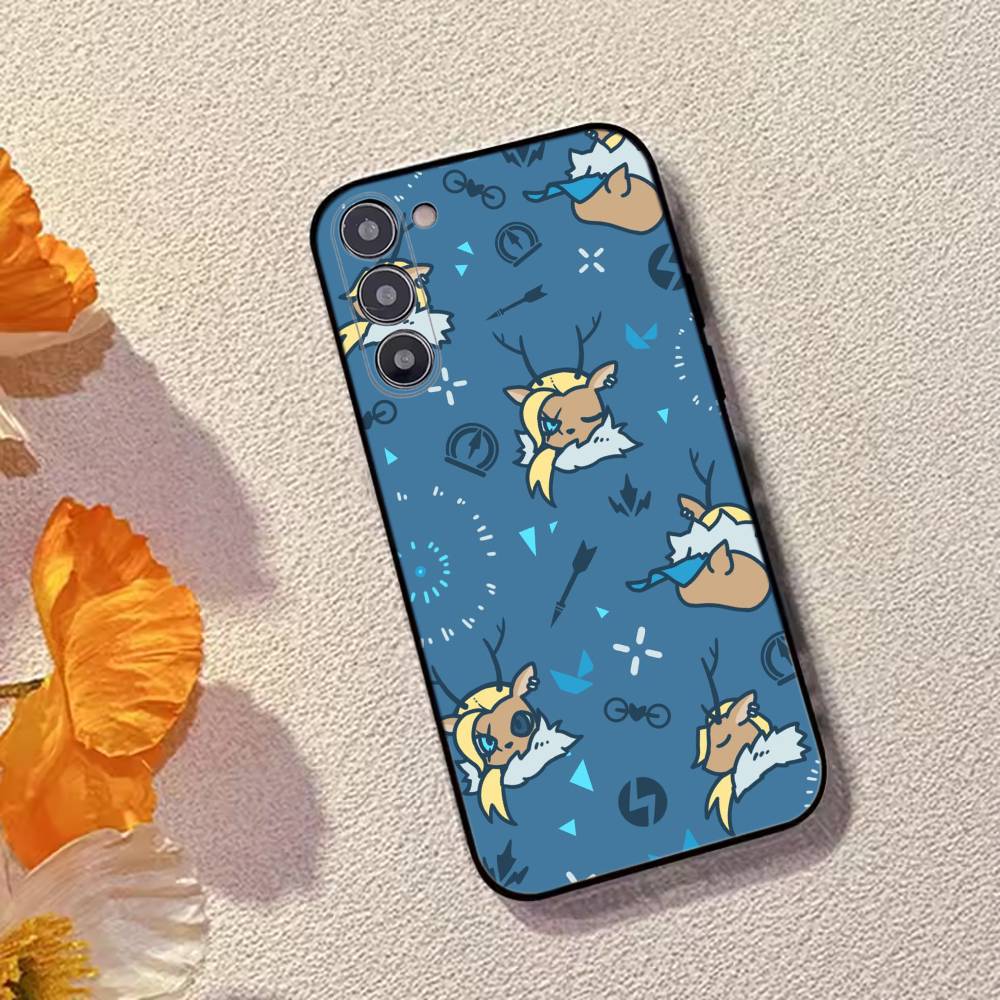 

Game V-Valorant Cute Phone Case For Samsung Galaxy A73,A72,A71,A70,A53,A52,A51,Others Soft Black Cover Samsung a73 5g