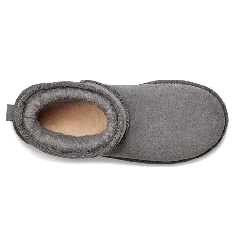 UGG Essential Mini Classic Fleece Lined Gray Women's 1115030-CHRC