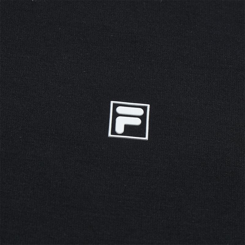 FILA White Simple Versatile Comfortable Fashion Short Sleeve Dress Women dresses Black F11W623307FBK