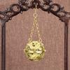 Hollow Brass Sachet Ball Antique Fragrance Ball with Hollowed Home Fragrance Ball Vintage Copper Incense Burner Car Home Pendant