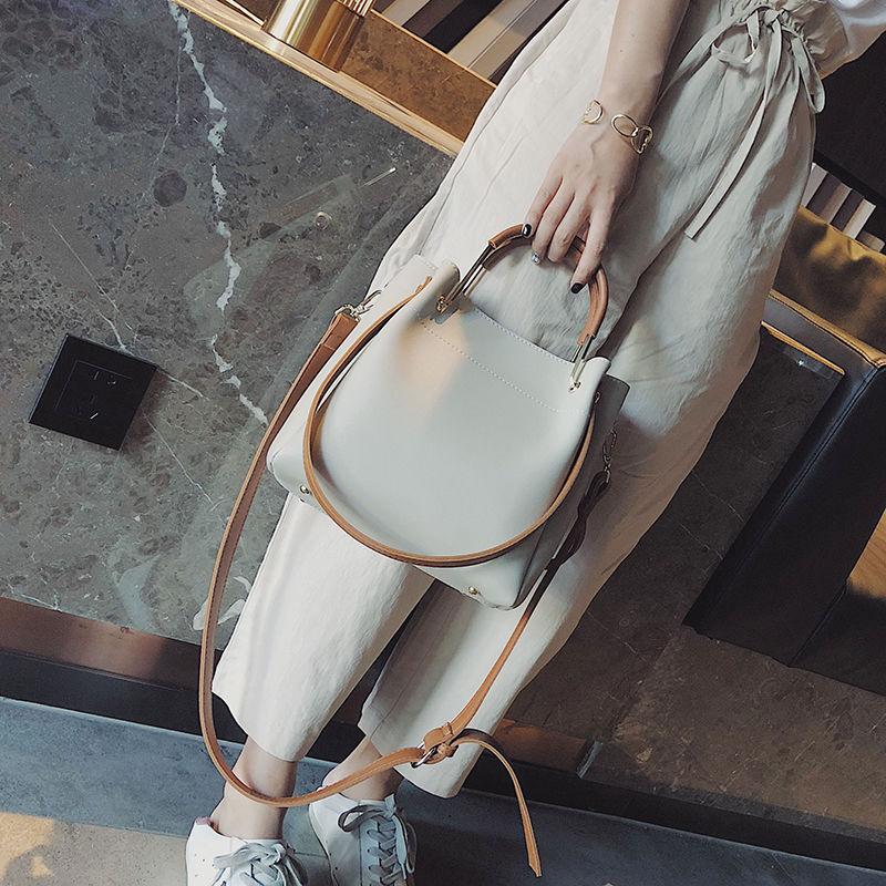Bag Women's Bucket Bag Large Capacity One Shoulder Handheld Crossbody Bag