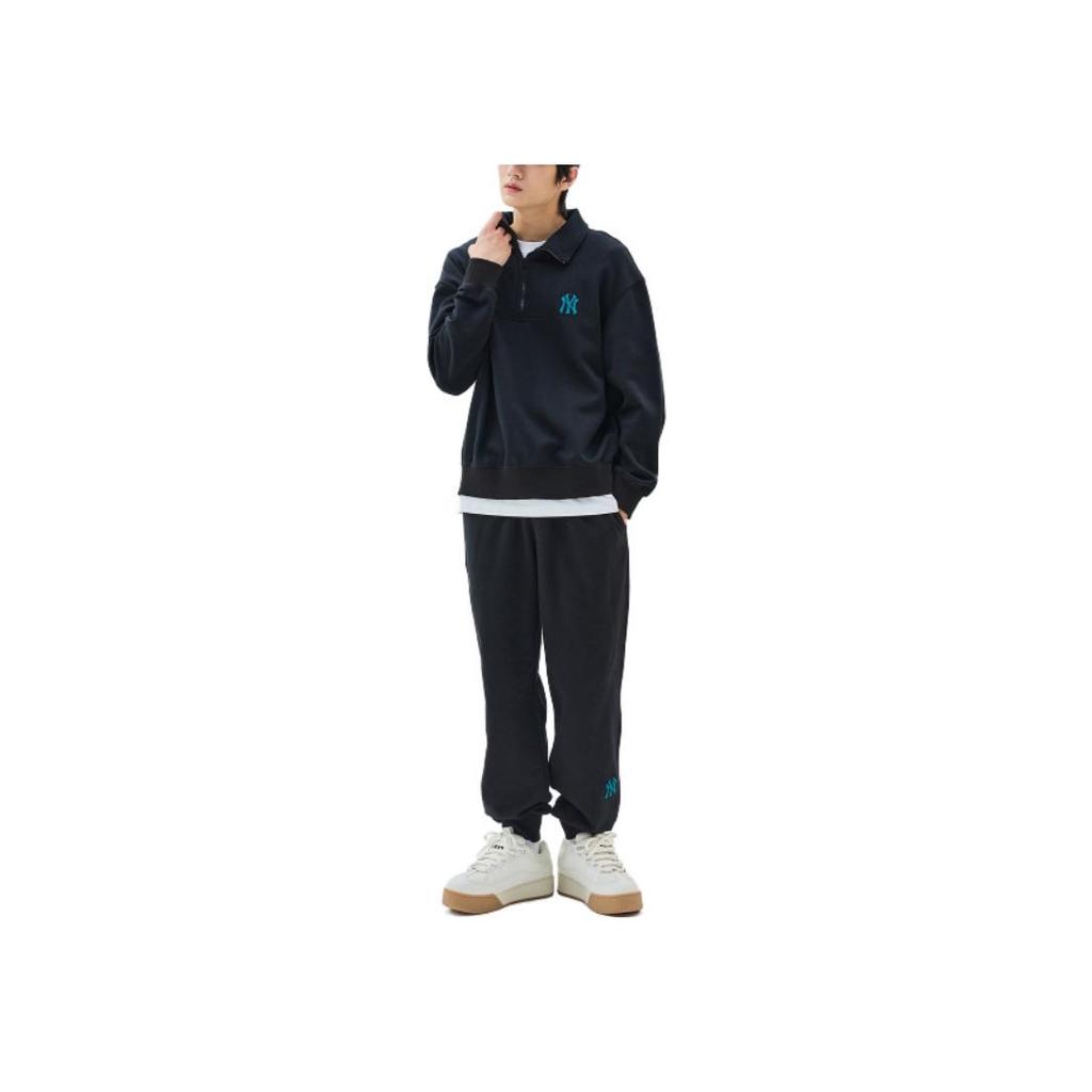 New MLB Knitted Sweatpants Unisex Black 3APTB0336-50BKS