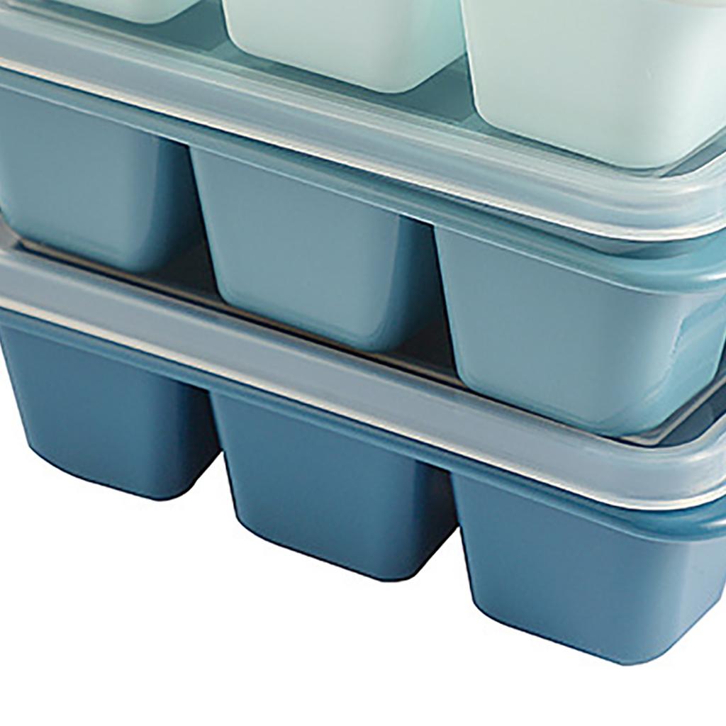 3Pcs Ice Cube Tray Reusable Versatile Easy Operation Silicone Ice Cube Maker Tray Ice Cube Mold with Lid for Home
