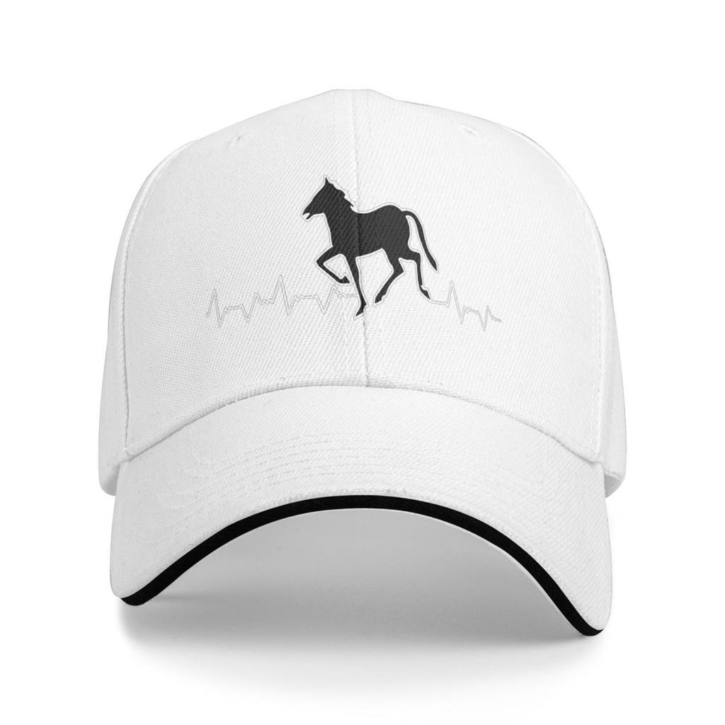 Horses Heartbeat Graphic Equine Baseball Caps Snapback Baseball Hats Breathable Casual Casquette Outdoor for Men And Women