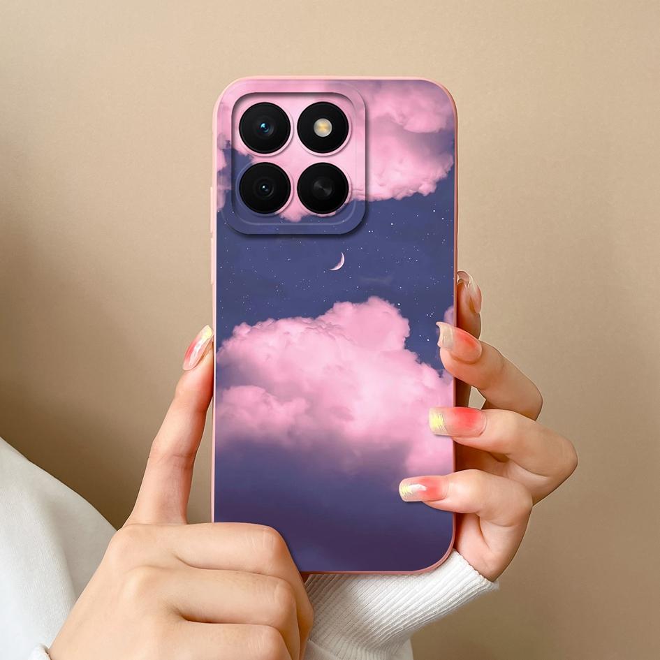 Hülle Für Huawei Honor X8c 7S 10i 20 20e 30 30S 50 50SE 60SE 70 Lite Pro Plus Hübsche Bunte Blume Flüssig Silikon Anti Rutsch Gehäuse Für Huawei Hülle